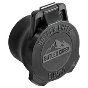 Butler Creek Element objective scope cap black, objective lens cover