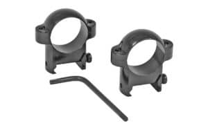 Burris Zee 1-inch Medium Zee Rings gloss black steel Weaver-style