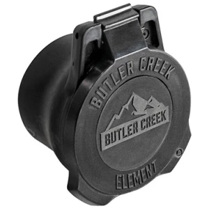Butler Creek Element objective scope cap, black, fits 60-65mm lenses