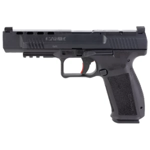 Canik METE SFx 9mm 5.2-inch black pistol with 18- and 20-round magazines