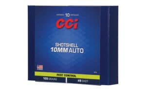 CCI 10mm Auto Pest Control Shotshell box, 10 rounds, #9 shot