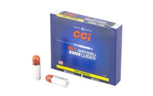 CCI Big 4 shotshell box 9mm Luger No.4 shot 10 rounds