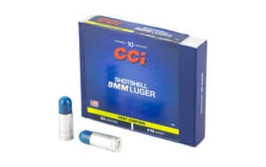 CCI 9mm Luger shotshell 10-round box #12 shot 53 grain