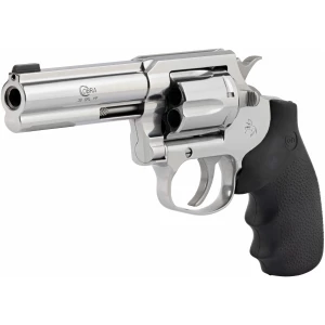 Colt Cobra .38 Special +P 4-inch stainless revolver with Hogue overmolded rubber grips