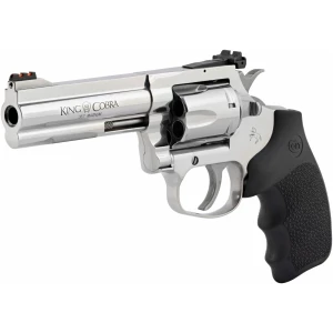 Colt King Cobra Target .357 Magnum stainless revolver with Hogue rubber grip and fiber‑optic front sight