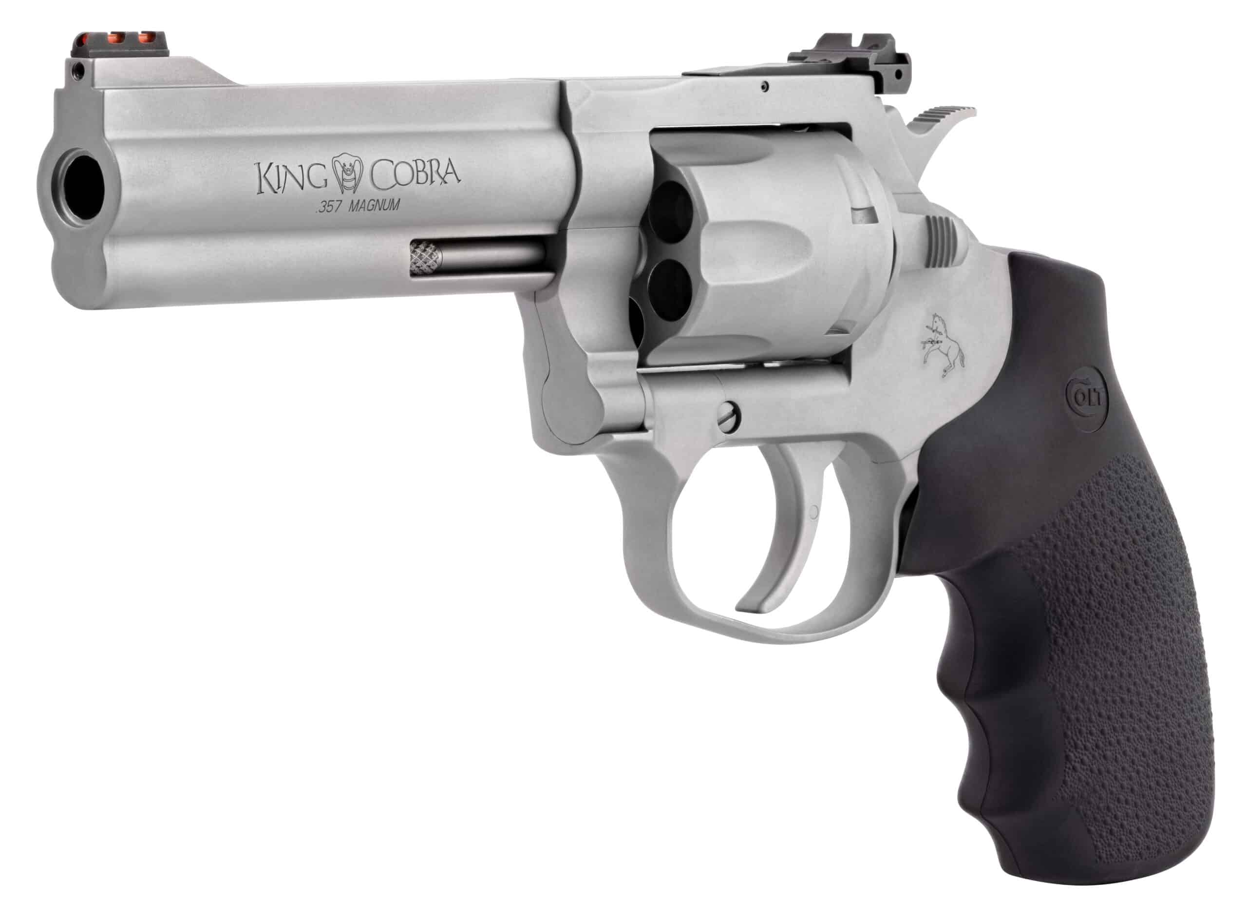 Colt King Cobra Target .357 Magnum revolver matte stainless side view