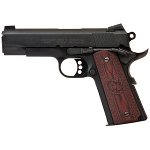 Colt Lightweight Commander 1911 .45 ACP 4.25in blued finish G10 black cherry grips