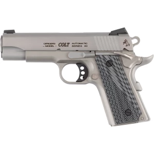 Colt Lightweight Officer 1911 .45 ACP 4.25in stainless cerakote grey black G10 grips