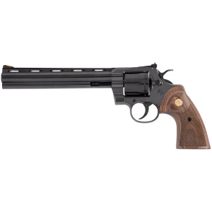 Colt Python .357 Magnum 8-inch blued revolver with walnut target grips