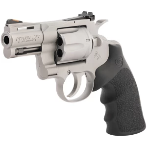 Colt Python 3-inch Bead Blast Stainless .357 Magnum Revolver with Hogue Rubber Grip