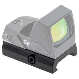 Crimson Trace CT-RAD Pic Rail Mount in black aerospace grade aluminum, fits Picatinny rail