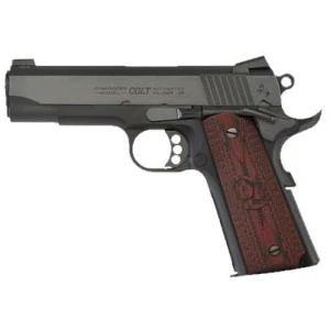Colt Lightweight Commander 9mm pistol 4.25 inch blued slide, anodized alloy frame, black cherry G10 grips