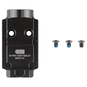 C&H Precision Prodigy mount plate for Holosun 509T, black with integrated rear sights