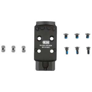 C&H Precision V4 anodized black mount plate for Springfield Prodigy to Holo EPS with RSR