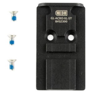 C&H Precision Glock MOS to Aimpoint ACRO adapter plate, matte black