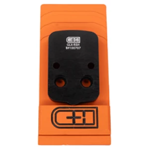 C&H Precision V4 optic adapter plate for Glock 43X/48 MOS, black anodized