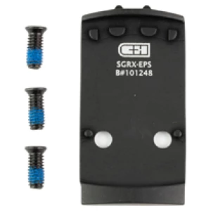 C&H Precision V4 optic mount plate for SIG P320 AXG/RX to Holosun EPS, black anodized