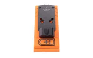 C&H Precision PLT adapter plate for SIG P320 X-Series cut to RMR/SRO Holosun 407C 507C 508T with 10-8 rear sight