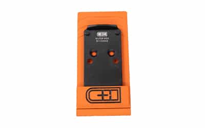 C&H Precision Walther PDP 1.0 optic mount plate, black anodized, compatible with RMR/SRO/Holo