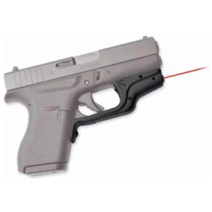 Crimson Trace LG-443 red Laserguard mounted on Glock 42/43 black polymer