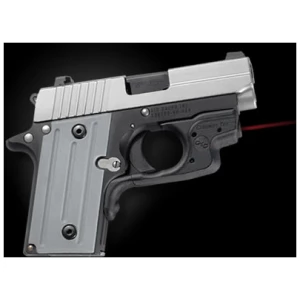 Crimson Trace Laserguard red laser for Sig Sauer P238/P938 on black polymer housing