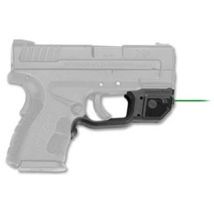 Crimson Trace Laserguard for Springfield XD Mod.2 green laser on black polymer trigger-guard mount