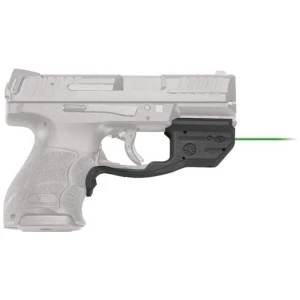Crimson Trace Laserguard LG-499G green laser for H&K VP9/VP40 on black polymer mount