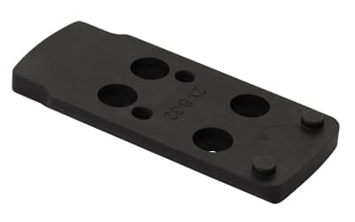 Colt 1911 DeltaPoint Pro optics mounting plate, black matte aluminum