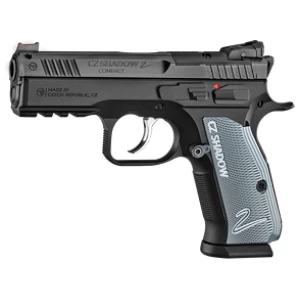 CZ-USA Shadow 2 Compact 9mm pistol, black, optics-ready with fiber optic front sight