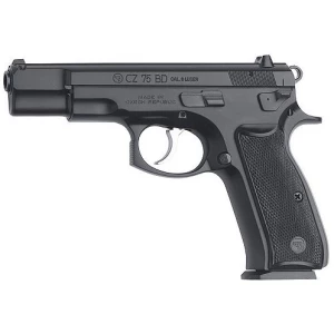 CZ 75 BD 9mm pistol, black finish, 4.6 in barrel, fixed sights