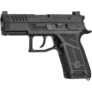CZ P-09 C Nocturne compact 9mm pistol, black polymer frame, optics-ready slide