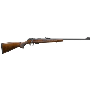 CZ 457 Lux .22 LR rifle with Turkish walnut hogback stock and 24.8 inch barrel