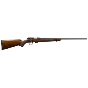 CZ 457 American .22 LR bolt-action rifle with Turkish walnut stock and blued metal