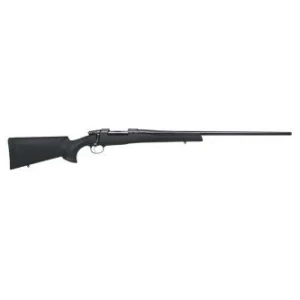 CZ 457 American Synthetic .22 WMR rifle with black synthetic stock and threaded barrel, 5-round magazine