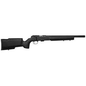 CZ 457 Pro Varmint .22 LR rifle, black laminate stock, threaded barrel