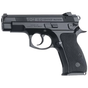CZ-USA CZ 75D PCR Compact 9mm pistol in black, side view