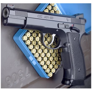 CZ-USA A01-SD Optics Ready 9mm pistol blued finish match-grade bull barrel black polymer grips