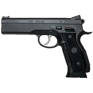 CZ Custom A01-LD 9mm pistol, blued steel frame, match-grade bull barrel