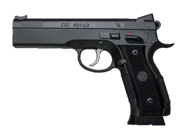CZ Custom A01-LD 9mm pistol, blued steel frame, match-grade bull barrel