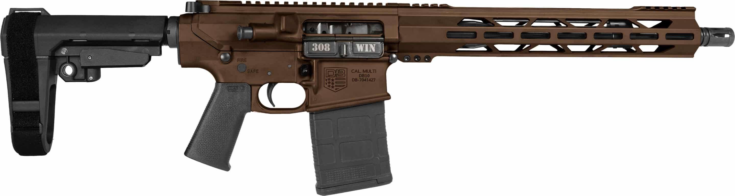 Diamondback DB10 Carbon .308 Win 13.5in Barrel Midnight Bronze SBA3 Brace 20rd PMAG