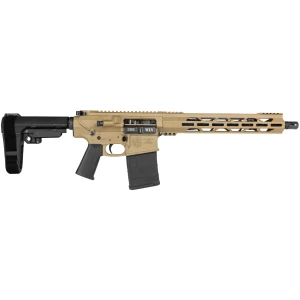 Diamondback DB10 Carbon pistol .308 Win 13.5 inch FDE with SBA3 brace and 20rd PMAG