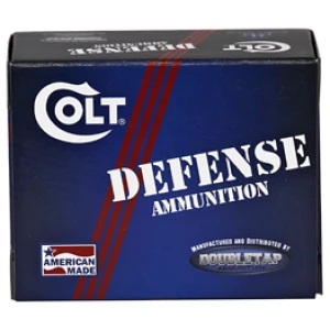 Double Tap Colt Defense 10mm 180gr JHP ammunition box, 20 rounds