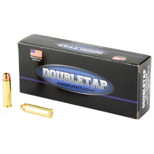 Double Tap Lead Free .357 Magnum 140gr solid copper hollow point ammunition box