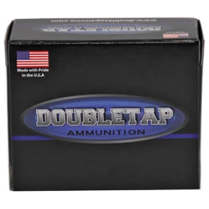 DoubleTap 9mm 115gr DT Lead Free ammunition box and rounds, 20 per box