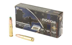 Fiocchi Hyperformance SBR .300 AAC Blackout 220 gr ammunition 20-round box