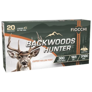 Fiocchi Backwoods Hunter .300 Win Mag 165 gr Copper Hollow Point 20/Box product image