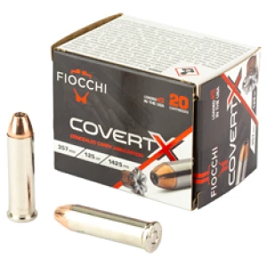 Fiocchi CovertX .357 Magnum 125gr JHP 20-round box