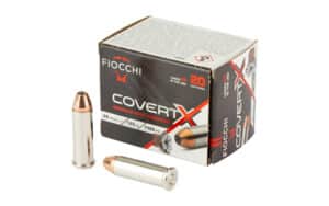 Fiocchi CovertX .38 Special +P 125 gr Jacketed Hollow Point ammunition 20-round box