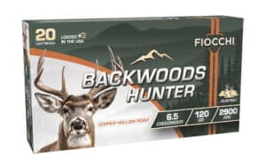 Fiocchi Backwoods Hunter 6.5 Creedmoor 120gr Copper Hollow Point 20rd box