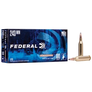 Federal Power-Shok .243 Win 100 gr Jacketed Soft Point 20rd box